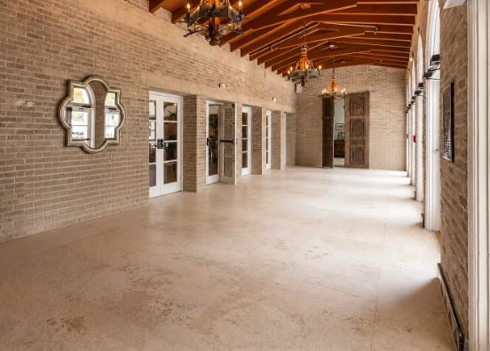 Brick gallery inside the venue